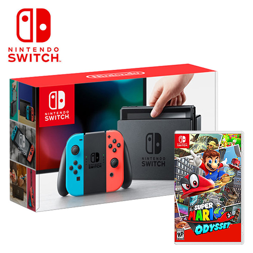 任天堂 Switch 紅藍手把
+瑪利歐 奧德賽(中文)