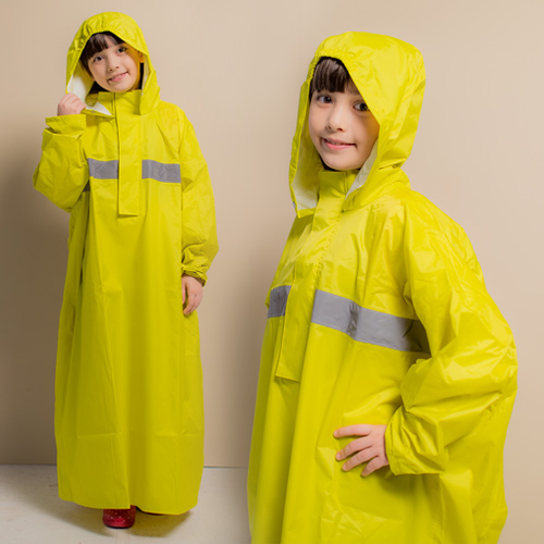 OutPerform-頂峰360度
兒童半開背包雨衣-芥末黃